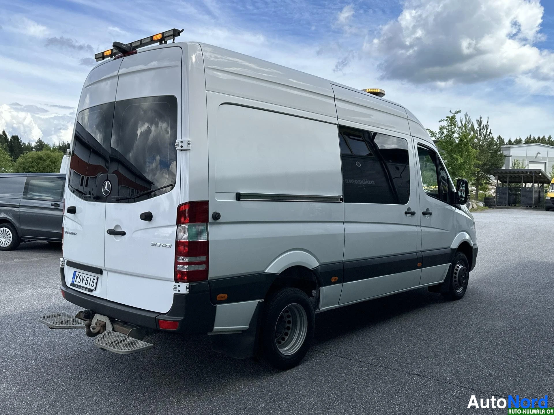 Valkoinen Mercedes-Benz Sprinter 519 CDI 2017, takaviisto, kuva 9