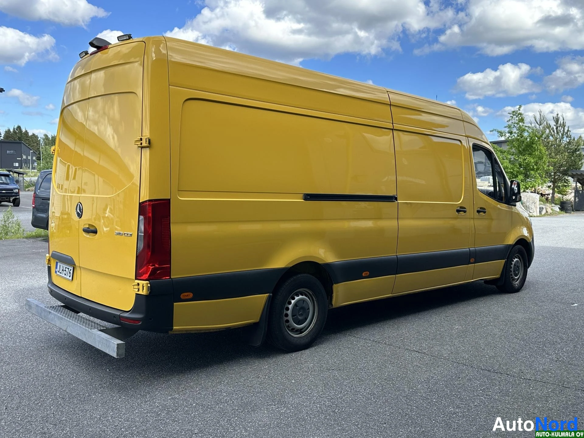 Keltainen Mercedes-Benz Sprinter 316 CDI 2019, takaviisto, kuva 8