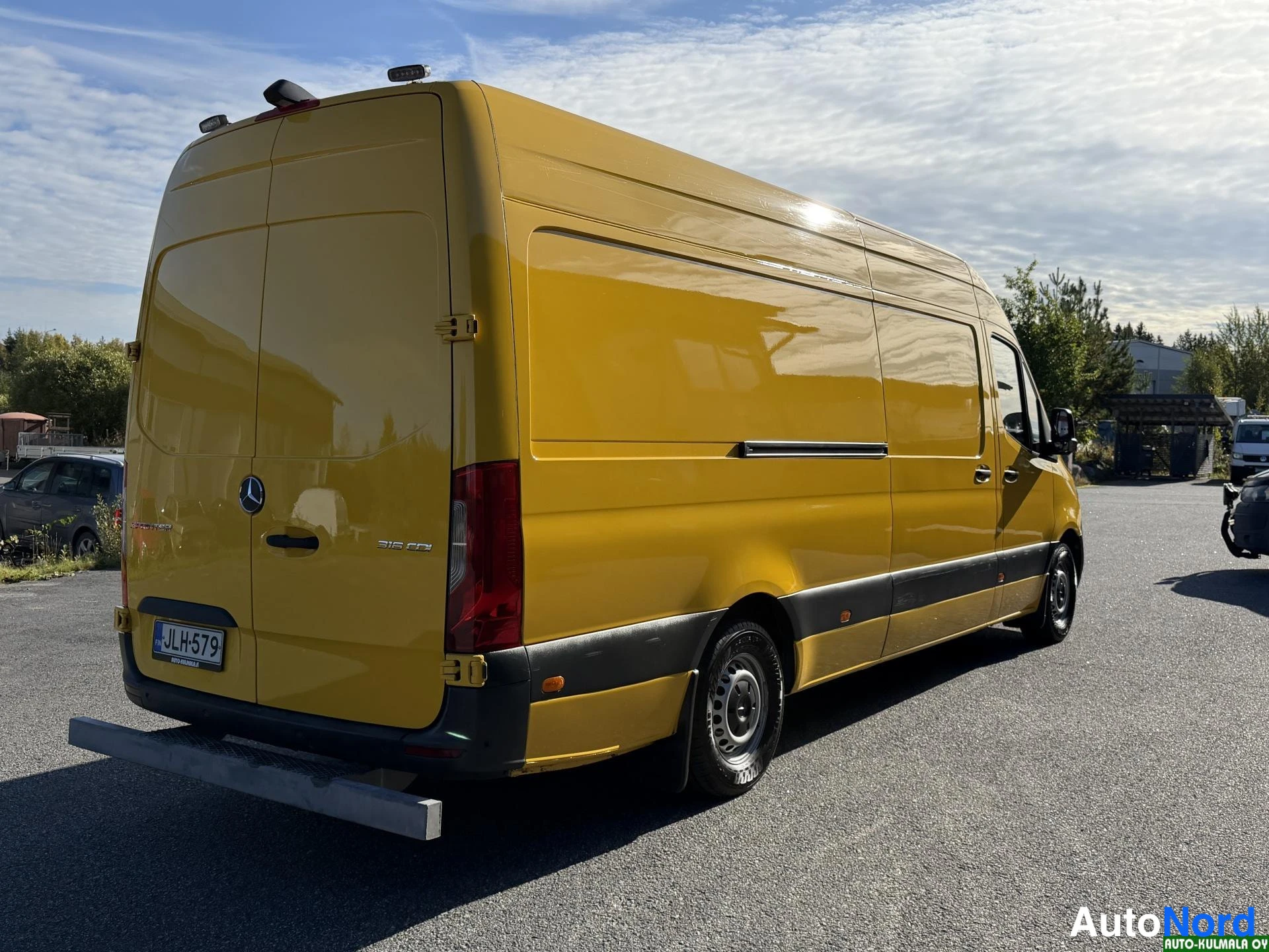 Keltainen Mercedes-Benz Sprinter 316 CDI 2019, takaviisto, kuva 7
