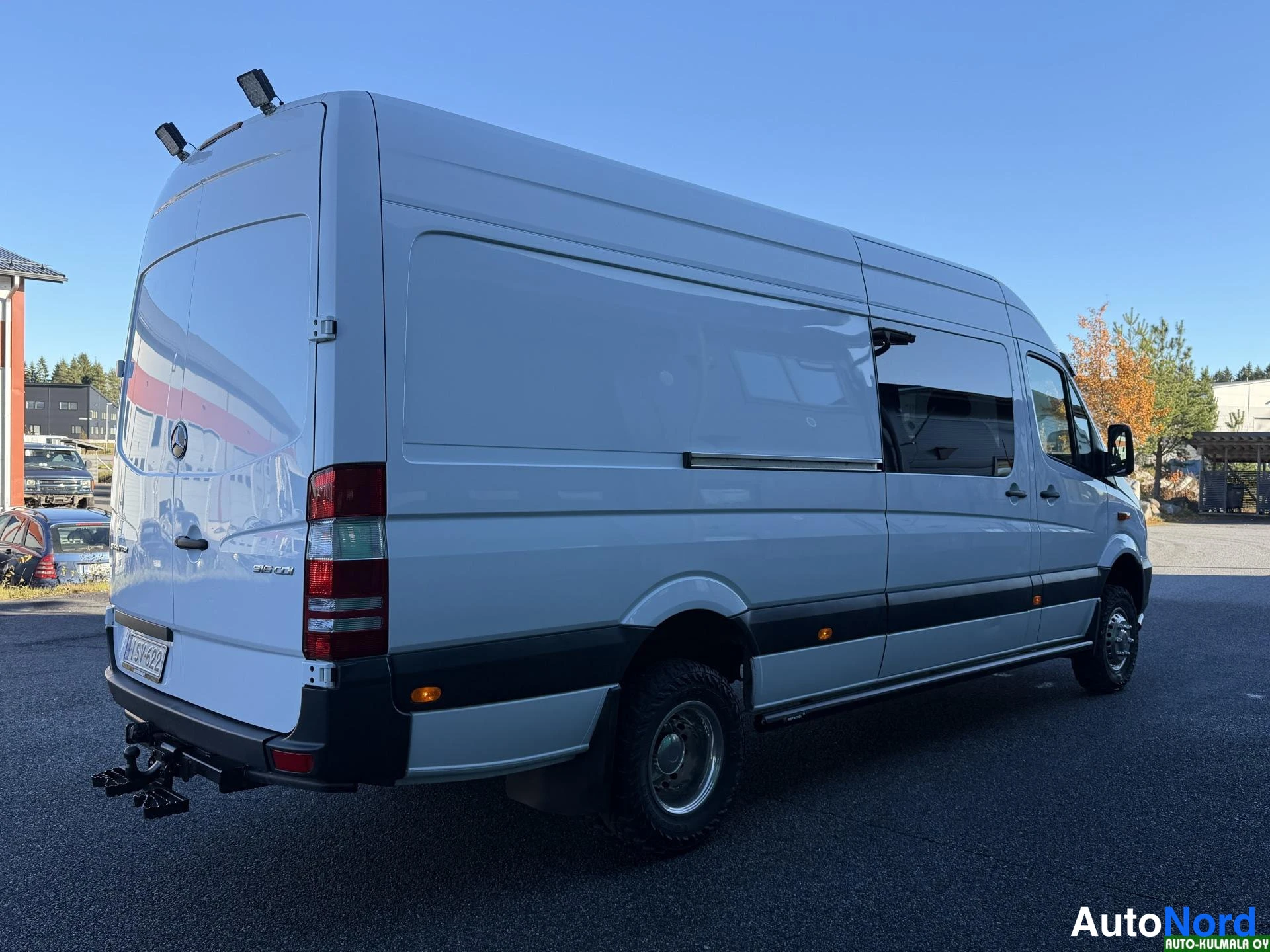 Valkoinen Mercedes-Benz Sprinter 516 CDI 2018, takaviisto, kuva 12