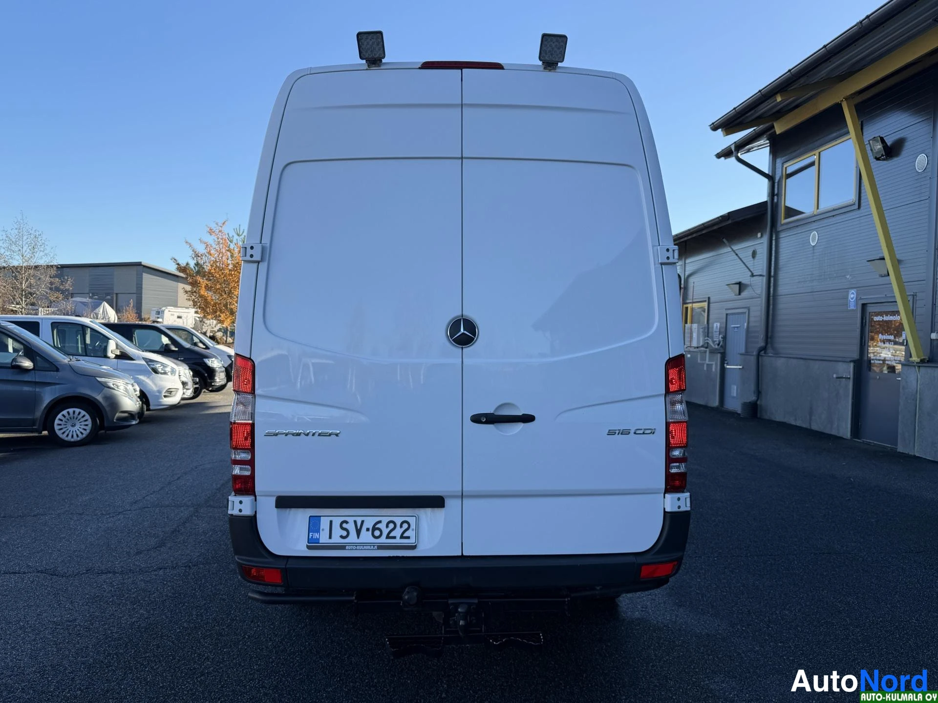 Valkoinen Mercedes-Benz Sprinter 516 CDI 2018, takaa, kuva 14