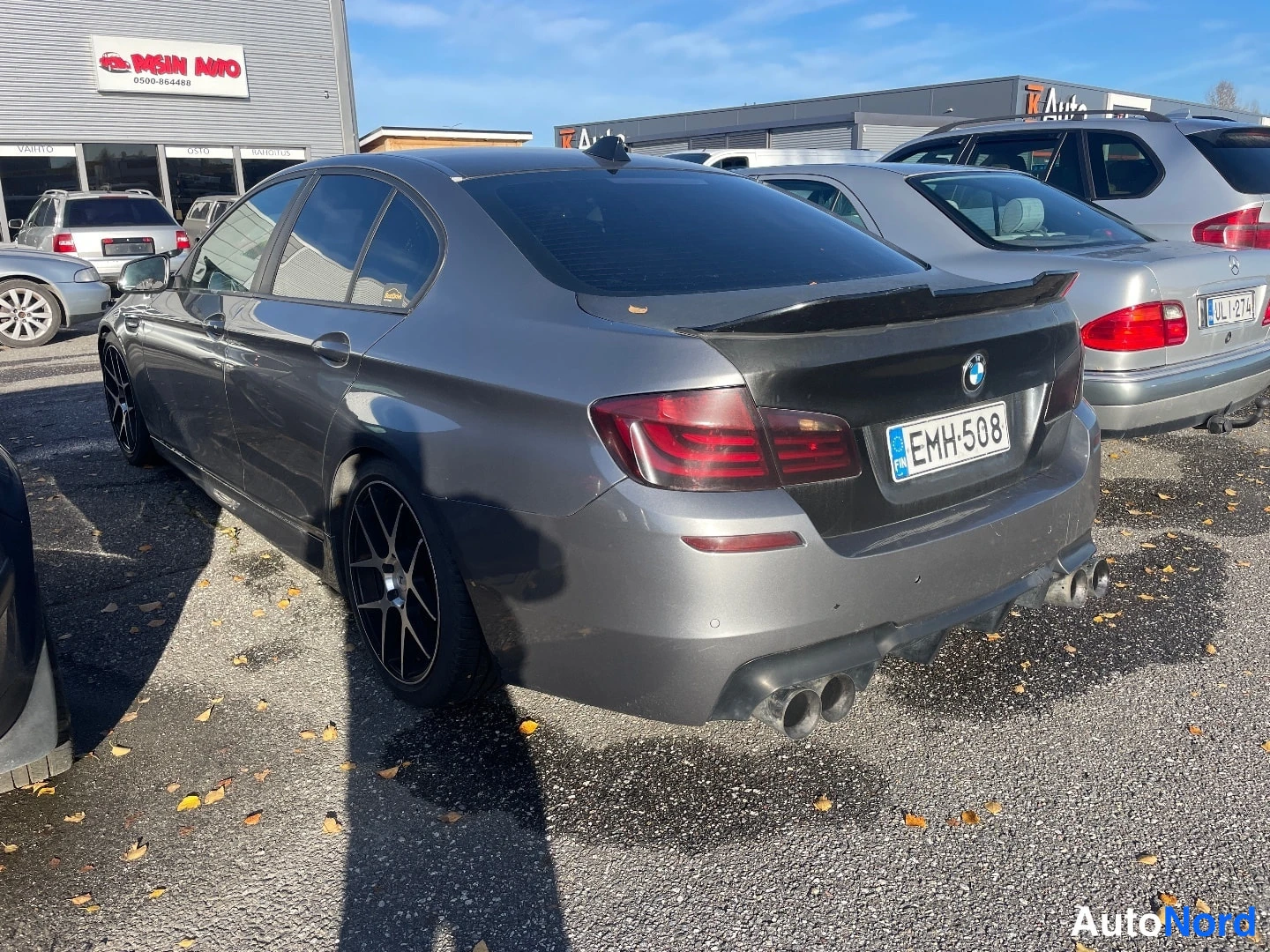 Harmaa BMW 525d xDrive 2013, takaviisto, kuva 5