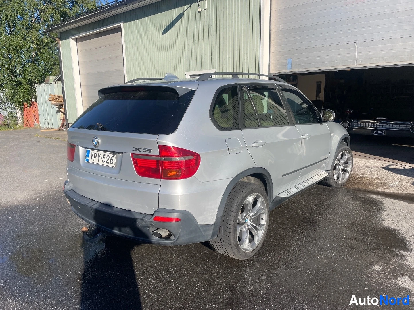Harmaa BMW X5 xDrive30d 2007, takaviisto, kuva 5