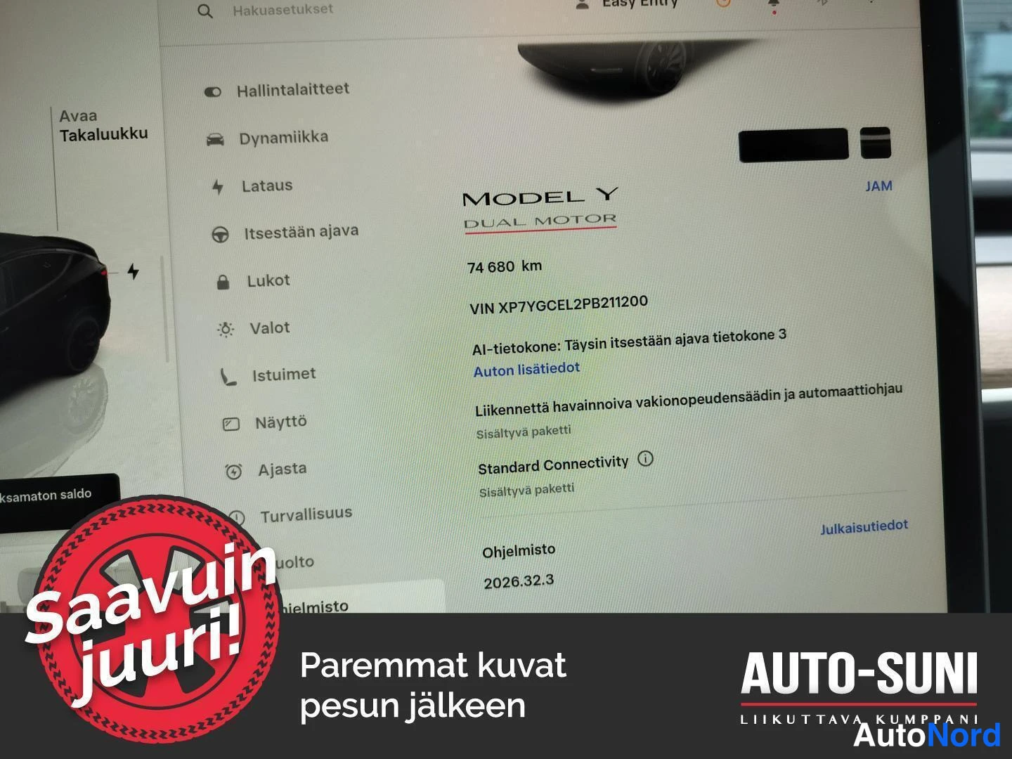 Musta Tesla Model Y Performance 2023, yksityiskohta, kuva 5