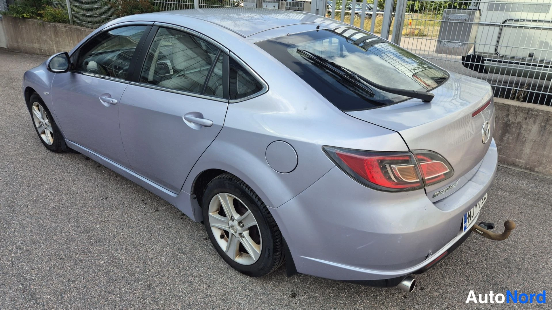 Sininen Mazda 6 2008, takaviisto, kuva 4