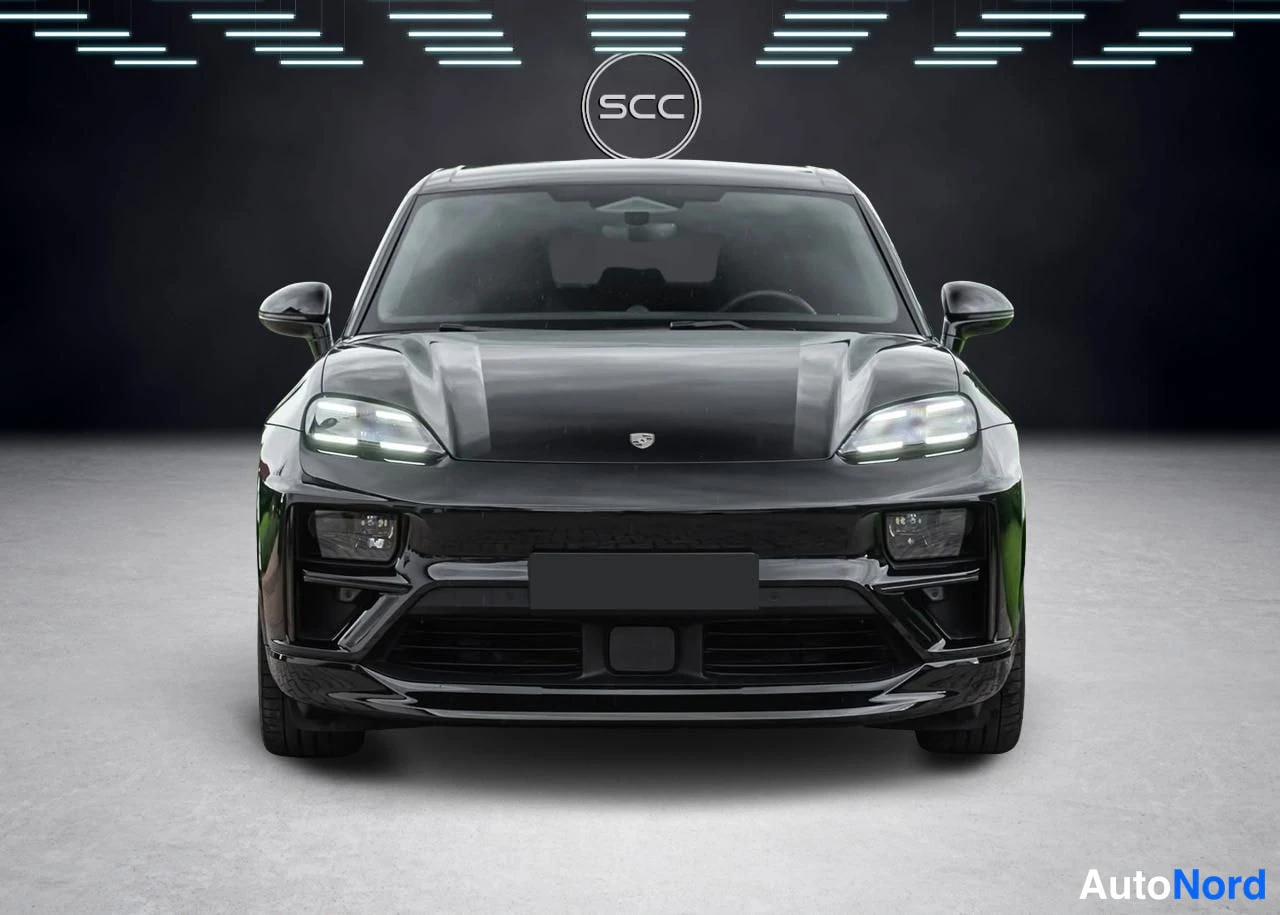 Musta Porsche Macan 2025, edestä, kuva 3
