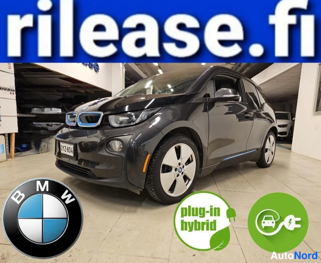 Harmaa BMW i3 2015, etuviisto, keula vasemmalle, kuva 2
