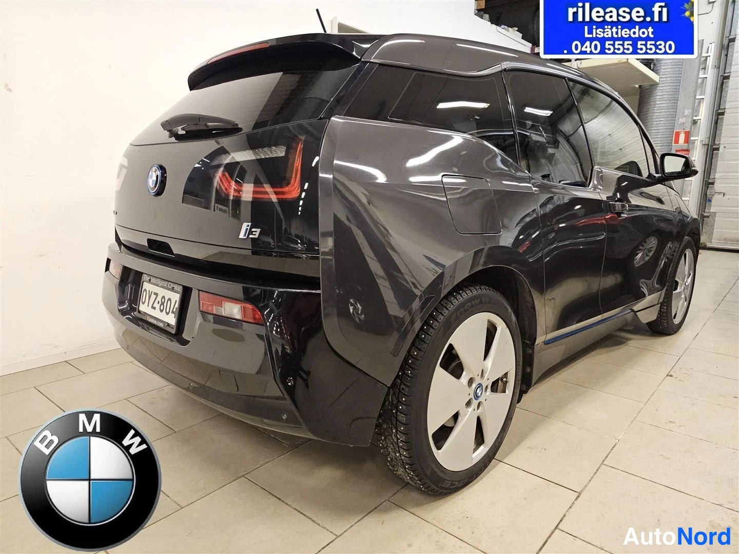 Harmaa BMW i3 2015, takaviisto, kuva 6