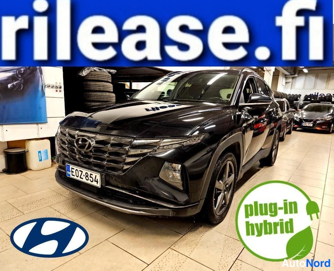 Musta Hyundai Tucson 2022, etuviisto, keula vasemmalle, kuva 2