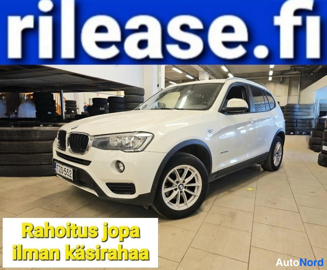 Valkoinen BMW X3 2015, etuviisto, keula vasemmalle, kuva 3
