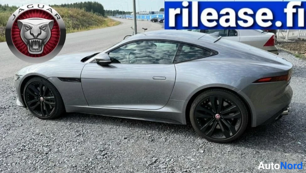 Harmaa Jaguar F-type 2023, takaviisto, kuva 3