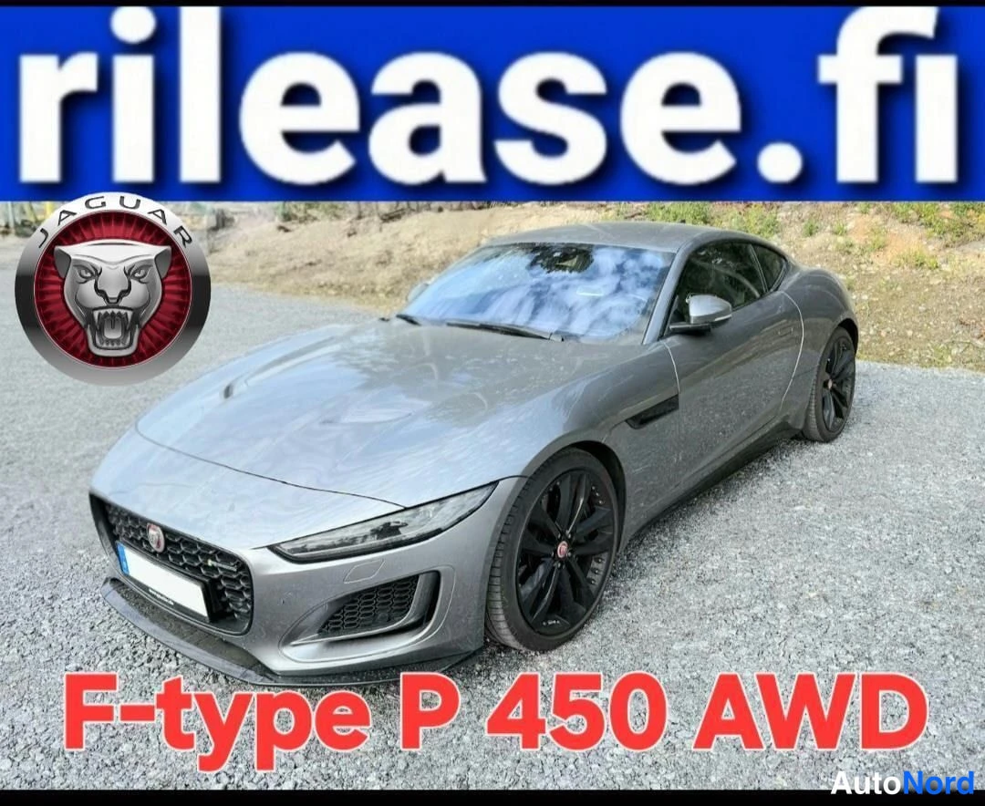 Harmaa Jaguar F-type 2023, etuviisto, keula vasemmalle, kuva 2
