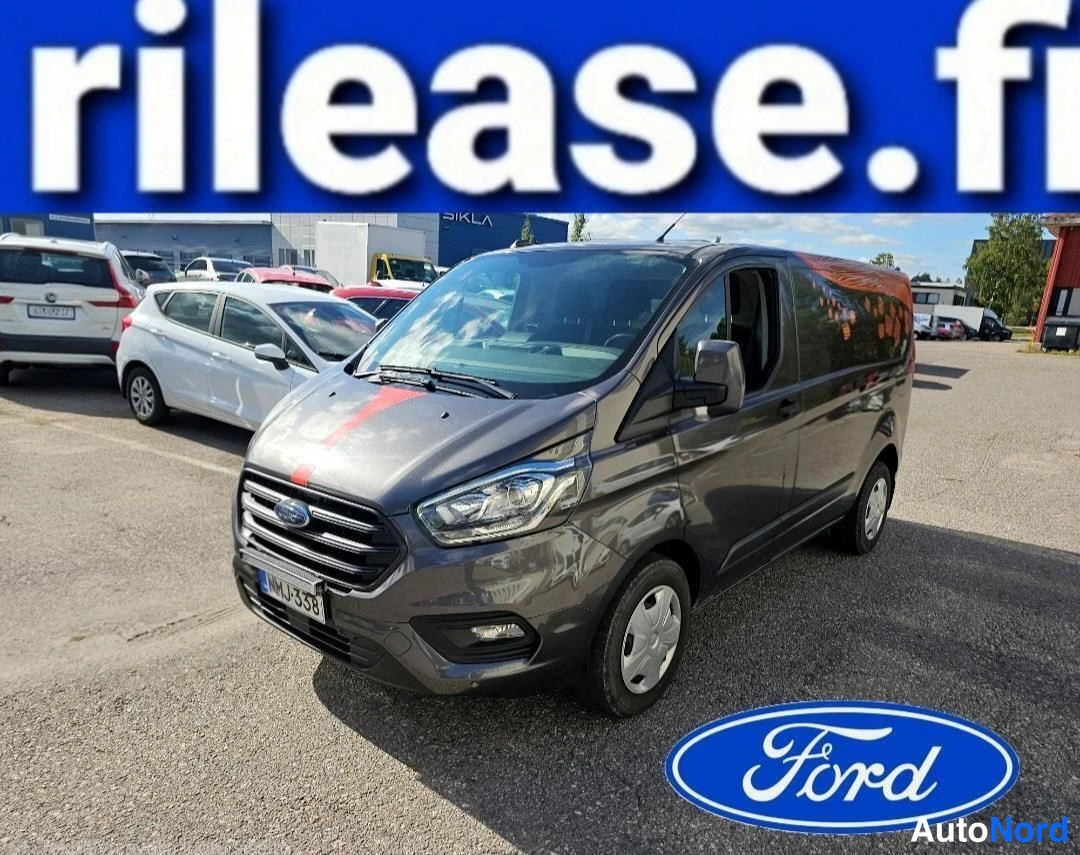 Harmaa Ford Transit Custom 2021, etuviisto, keula vasemmalle, kuva 3
