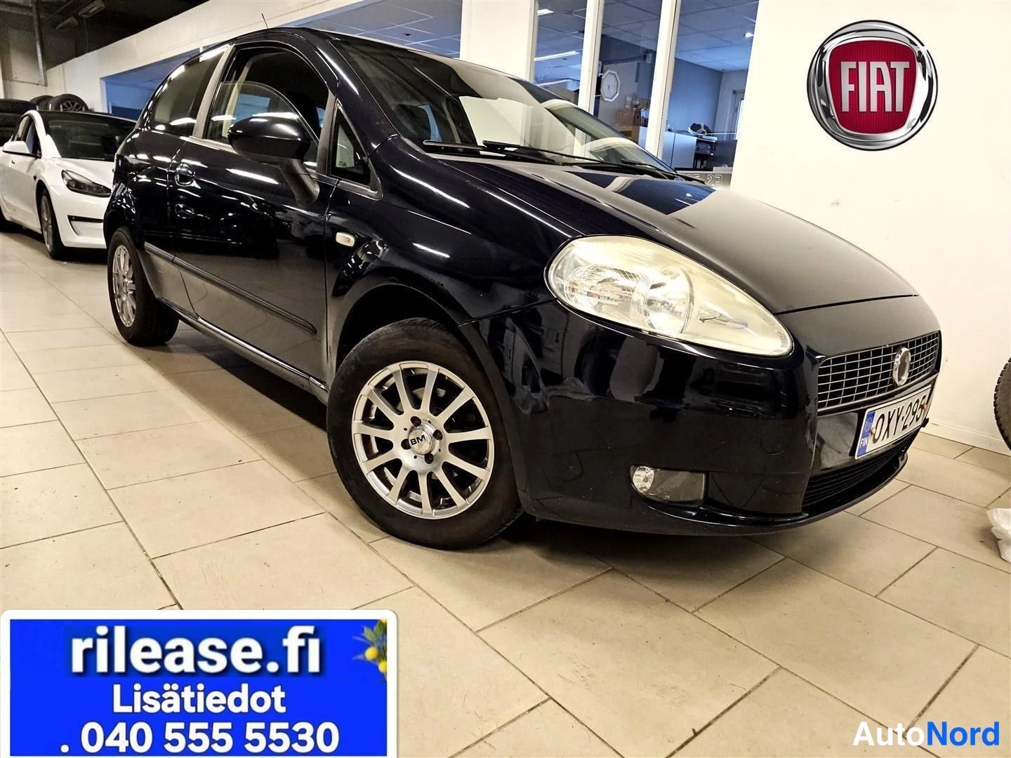Fiat Grande Punto 2008, etuviisto, keula oikealle, kuva 3