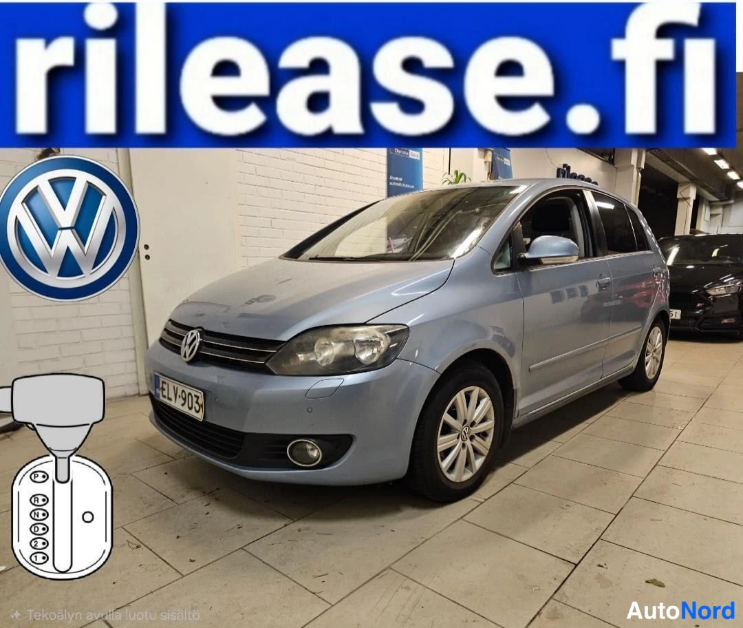 Sininen Volkswagen Golf Plus 2011, etuviisto, keula vasemmalle, kuva 2