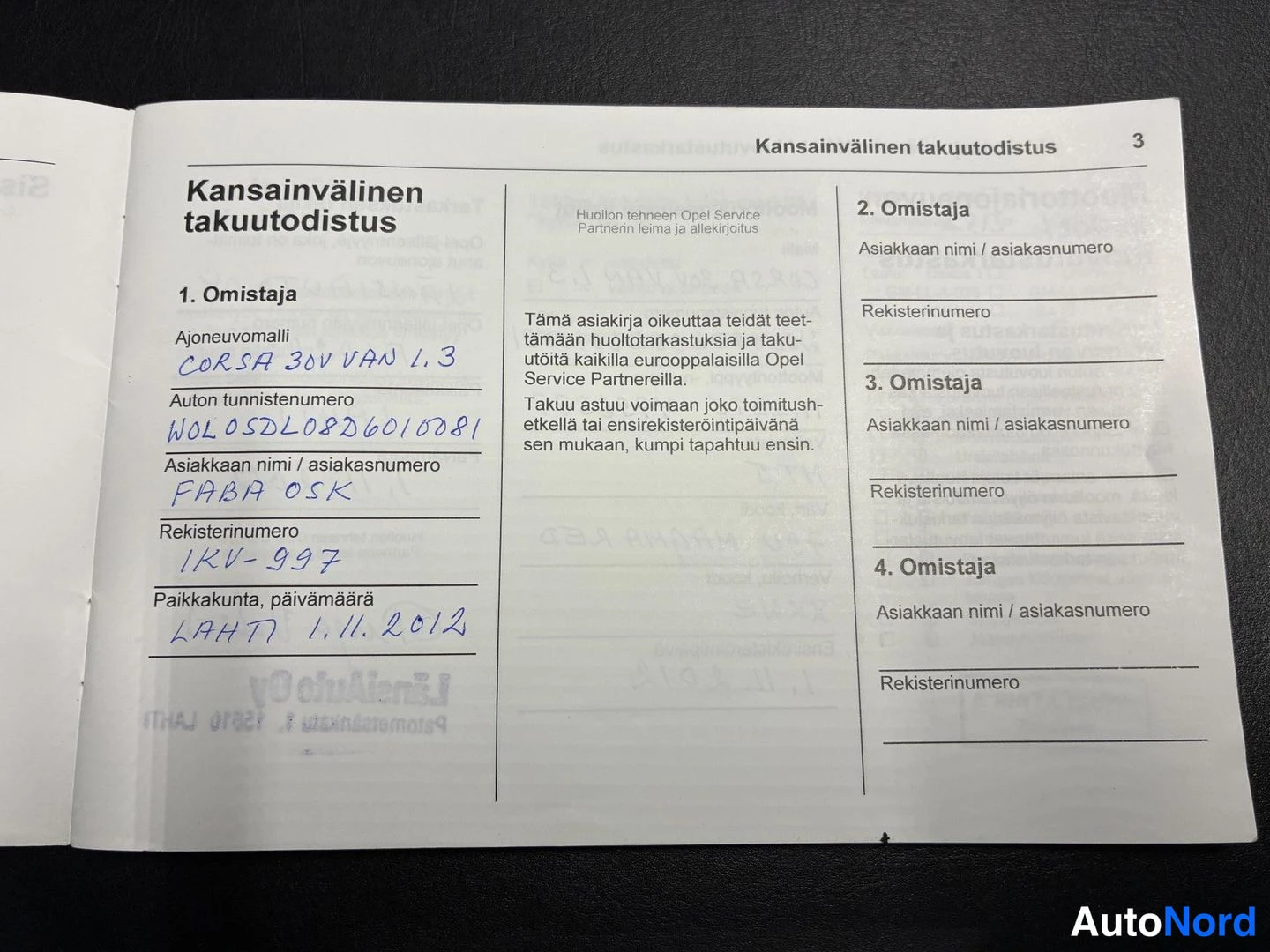 Punainen Opel Corsa 2012, asiakirja, kuva 16