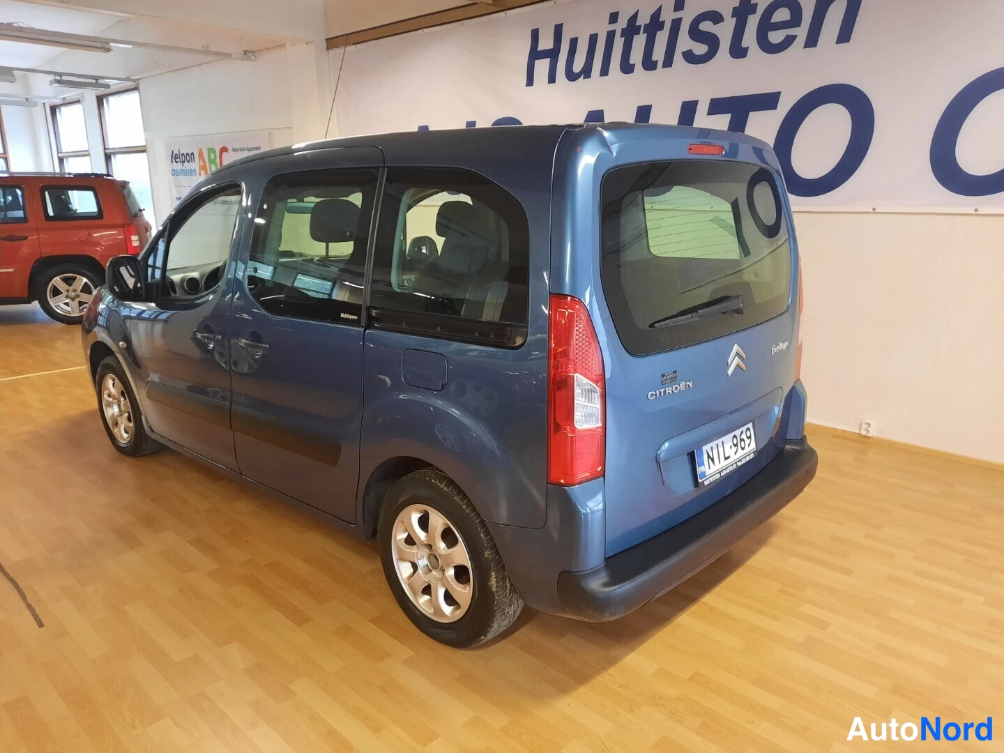 Sininen Citroen Berlingo 2009, takaviisto, kuva 4