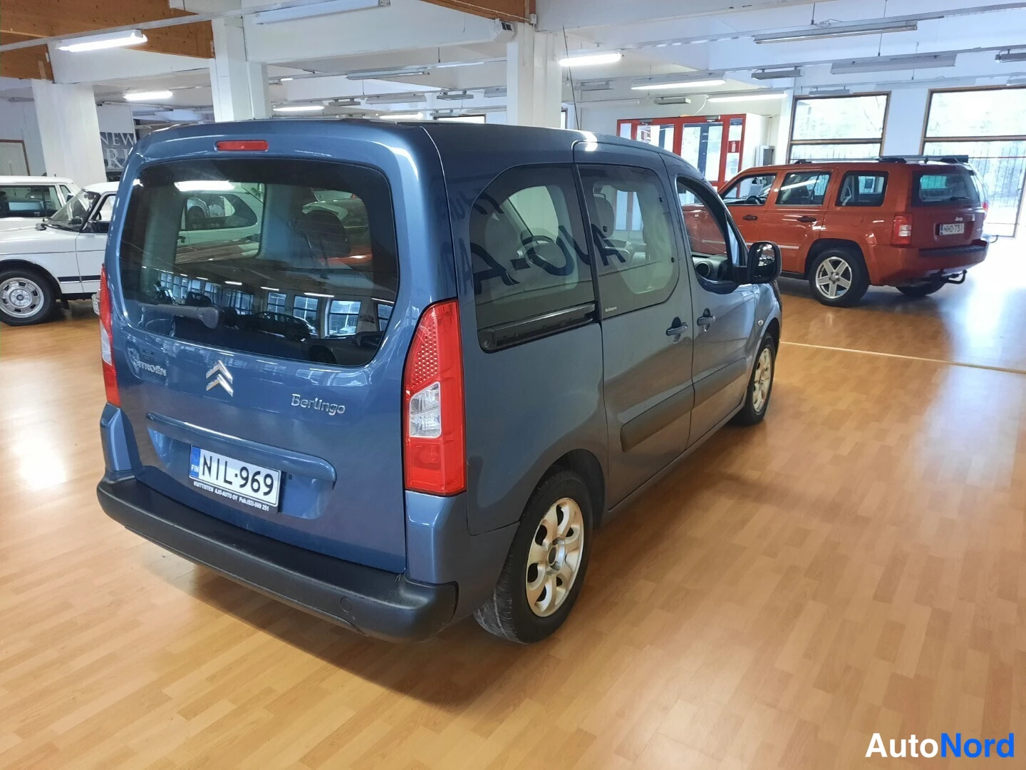Sininen Citroen Berlingo 2009, takaviisto, kuva 5