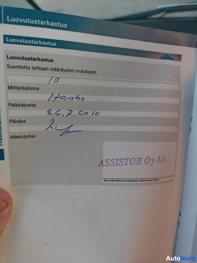 Valkoinen Mercedes-Benz Vito 115 CDI 2010, asiakirja, kuva 13