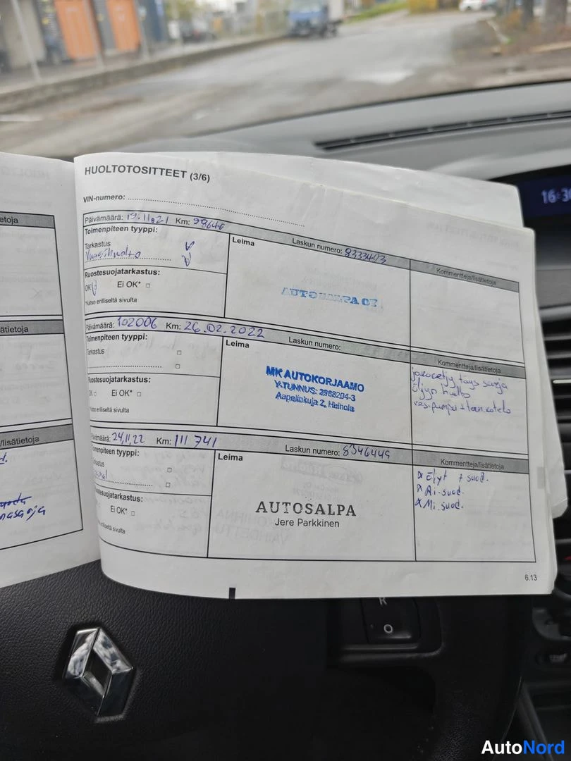 Harmaa Renault Megane 2015, asiakirja, kuva 14