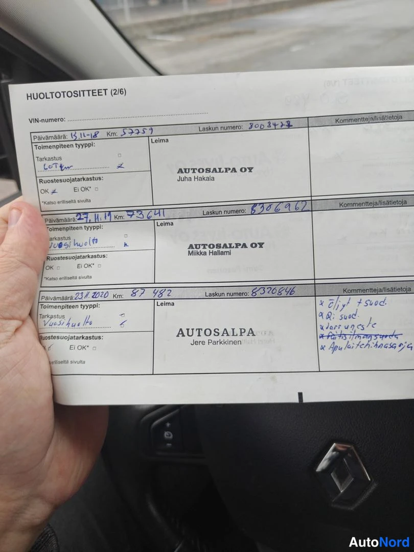 Harmaa Renault Megane 2015, asiakirja, kuva 15